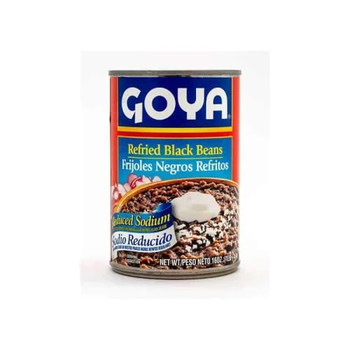 frijoles negros refritos sanos y naturales